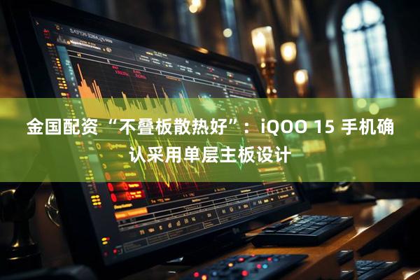金国配资 “不叠板散热好”：iQOO 15 手机确认采用单层主板设计