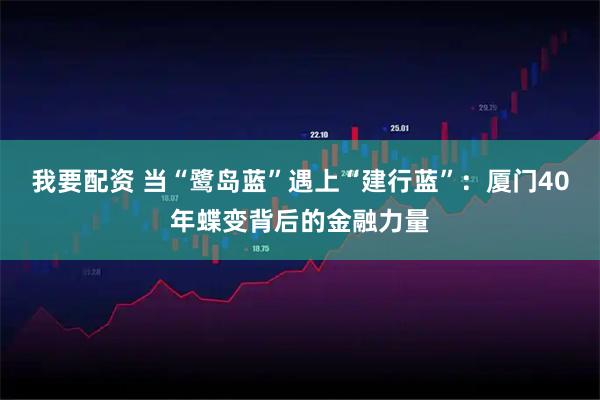 我要配资 当“鹭岛蓝”遇上“建行蓝”：厦门40年蝶变背后的金融力量